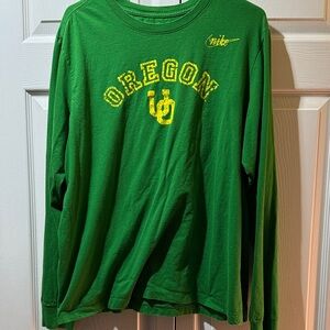 Nike Green Oregon Long Sleeve Tee